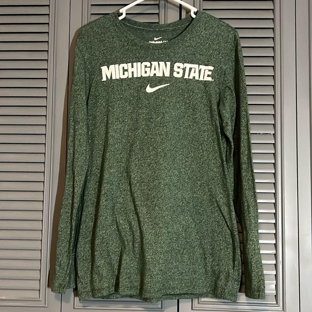 Nike : Long Sleeve Michigan State Tee - M